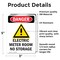 Signmission Electric Meter Room Danger Sign, Vinyl Decal, 3.5in W x 5in L, 2PK OS-2PACK-DS-D-35-V-1192 - alternate 4